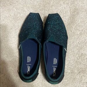 TOMS Women's Sparkle Flats - Green